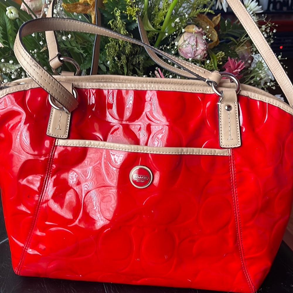 Red  Coach purse